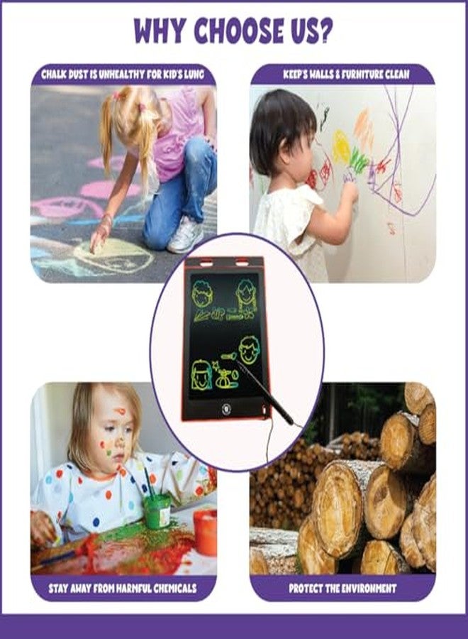 PlayMagic LCD Writing Tablet 8.5 inch|Educational Learning Pad|Drawing&Writing Tablet|Magic Slate|Digital Notepad for Kids 3+|Erasable Slate|Birthday Return Gifts|Scribbling Activity Tab|Made in India - Image 3